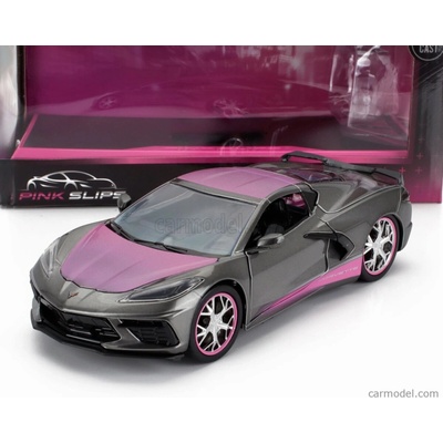 Jada Chevrolet Corvette Stingray Coupe 2020 Šedorůžová 1:24