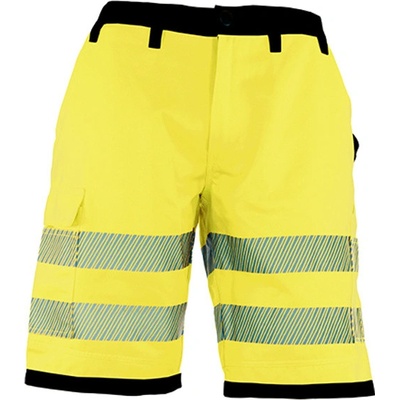 Korntex reflexné pracovné šortky KX1006 Signal Yellow