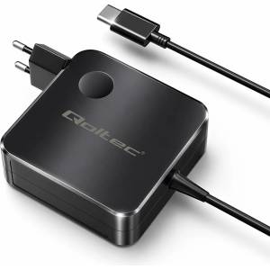 Qoltec Зарядно устройство Qoltec 51778 GaN 65W USB-C PD PPS (51778)