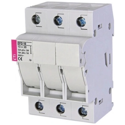 Pojistkový odpínač ETI EFD 10 3P 32A pro válcové pojistky 10x38 002540004