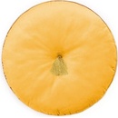 Allure Vankúš okrúhly v horčicovej farbe žltá Priemer kruhu 45cm