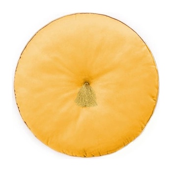Allure Vankúš okrúhly v horčicovej farbe žltá Priemer kruhu 45cm