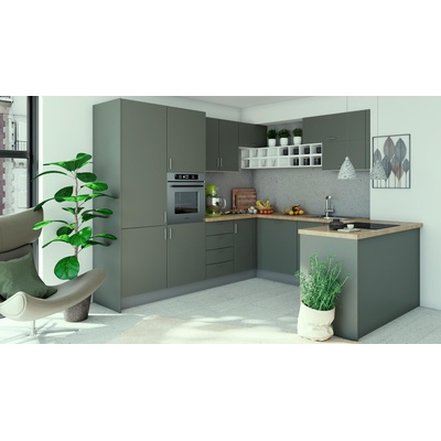 Кухненски комплект Лукс 9 МДФ супер мат маслина