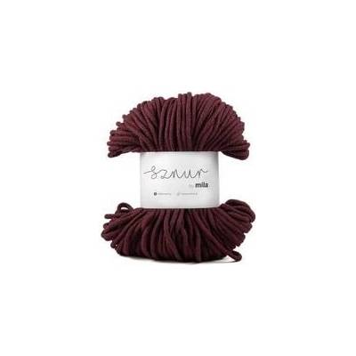 Bavlněná šnůra MILA 5 mm - burgund