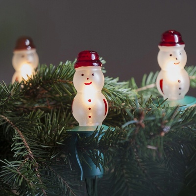 Exihand Vánoční souprava LED Filament SNĚHULÁK bílý 12 žárovek