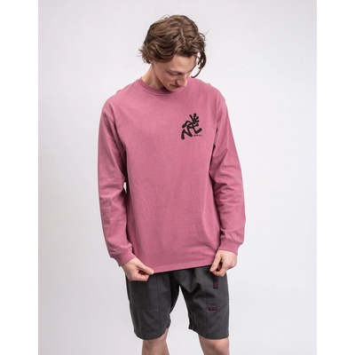 Gramicci Running Man L/S Tee Pigment Dyed Red pigment