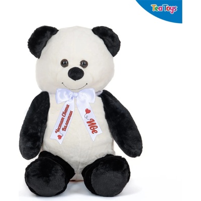 Плюшена панда с надписана панделка, 80 см (46443Н)