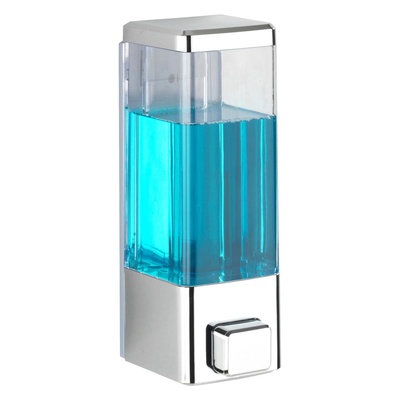 WENKO Пластмасов диспенсър за сапун за стена в сребристо 0, 32 л Istres - Wenko (24593100)