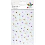 TITANUM Felt stickers white and red flowers mix 75pcs