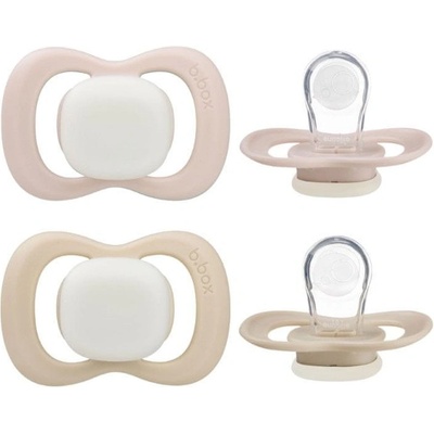 b.box dudlíky silikon Glow sky/sage 2ks