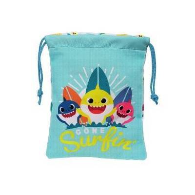 Чанта за Обяд Baby Shark Surfing 20 x 25 x 1 cm Чувал Син Бял