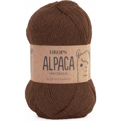 Příze DROPS Alpaca uni colour 9042 - kaštanová