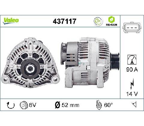Generátor VALEO 437117
