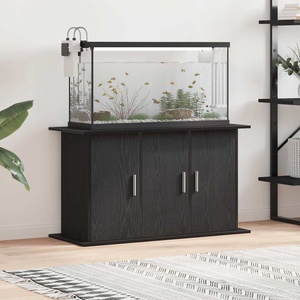 vidaXL Стойка за аквариум, черен дъб, 101x41x58 см, инженерно дърво (862156)