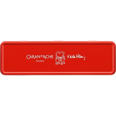 Caran d'Ache NM0849.123 kuličkové pero Keith Haring v kovové kazetě bílá 1 ks