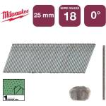 Milwaukee Галванизирани пирони 18G 25 mm 5 000 бр (4932492551)