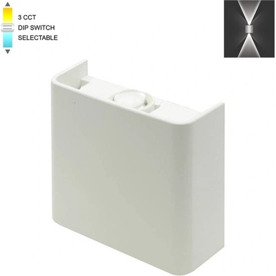 VITO LED ФАСАДЕН АПЛИК 3231080 ФАСАДЕН BINO-1 2W SMD 3xCCT 11x10см IP65 БЯЛ (3231080)