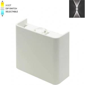 VITO LED ФАСАДЕН АПЛИК 3231080 ФАСАДЕН BINO-1 2W SMD 3xCCT 11x10см IP65 БЯЛ (3231080)