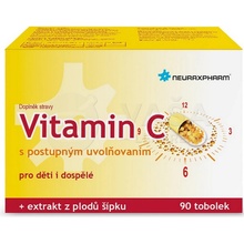 Neuraxpharm Vitamín C s extraktom z plodov šípok 90 kapsúl s postupným uvoľňovaním