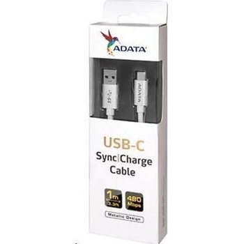 ADATA ACA2AL-100CM-CSV USB-C TO 2.0 A, 100cm, hliníkový