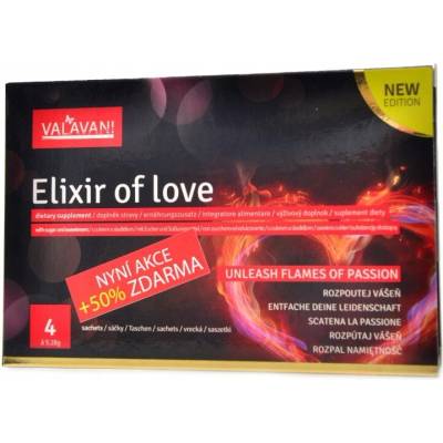 Valavani Elixír lásky výživový doplnok 4 x 5,28 mg
