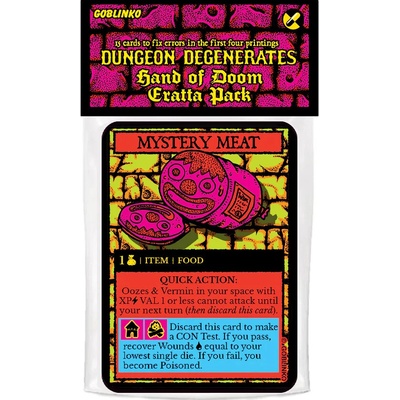 Goblinko Dungeon Degenerates: Errata Pack EN