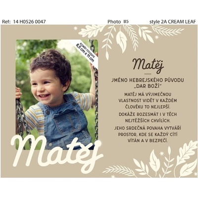 Albi Fotorámeček se jménem - Matěj