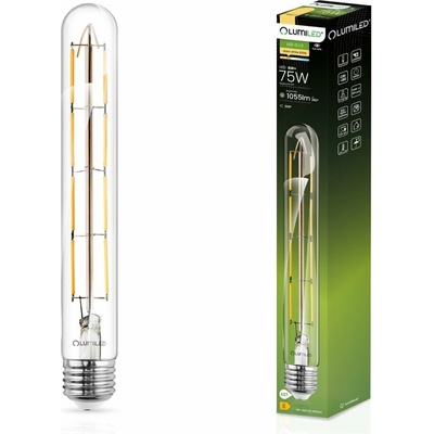 Lumiled LED žiarovka E27 T30 8W = 75W 1055lm 3000K Warm 360° Filament