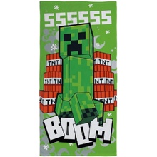 CurePink osuška Minecraft TNT Boom 70 x 140 cm