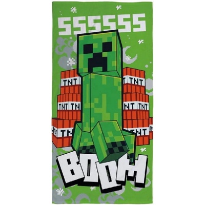 CurePink osuška Minecraft TNT Boom 70 x 140 cm