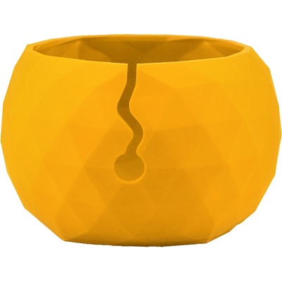 Pro Háčkování Miska na klubíčko LOW POLY, XL Mustard Field