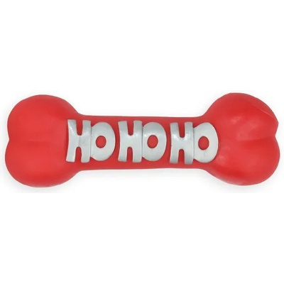 PET NOVA Играчка за куче - винилова свиреща кост, червена 23см