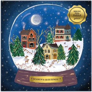 Galison - Puzzle The Winter Snow Globe - 500 piese