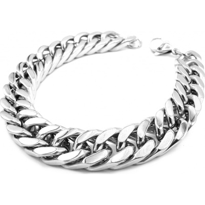 Steel Jewelry náramek masivní 12 mm z chirurgické oceli NR220185 délka: 22 cm