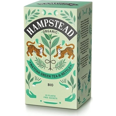 Hampstead Tea BIO Zelený čaj Matcha a kopřiva 20 ks