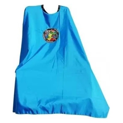 Hey Joe! Kids Cape modrá detská pláštenka s logom, na cvočky