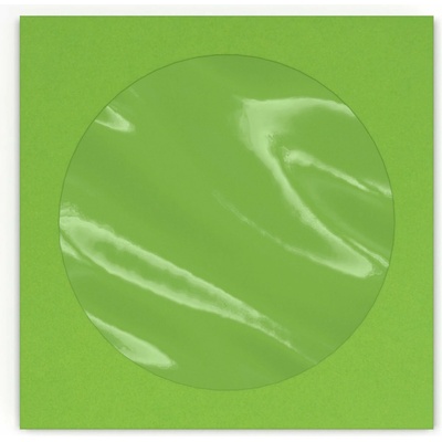 Papírové obálky na CD s okénkem - 126 x 126 mm - Zelená