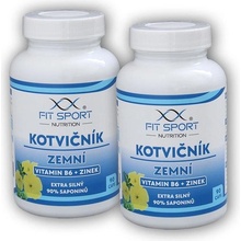 FitSport Nutrition 2x Kotvičník zemní 90% + Vitamin B6 + Zinok 90 kapsúl