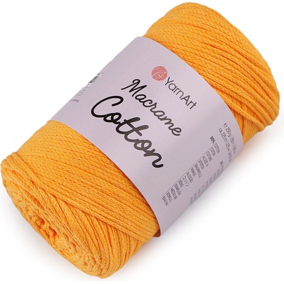 Stoklasa Pletací příze Macrame Cotton 250 g Balení: 1 ks, Varianta: 2 (764) oranžovožlutá 2 (764) oranžovožlutá