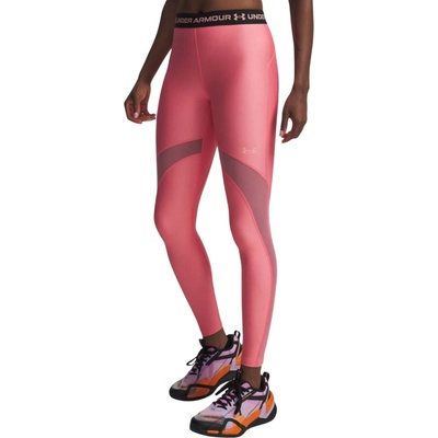 Under Armour HeatGear Mesh Leggings Women rúžová