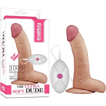 Image 1 of Lovetoy The Ultra Soft Dude Vibrating 17cm Flesh