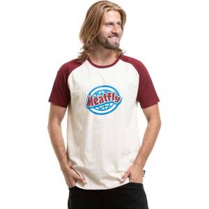 Meatfly мъжка тениска Ozzy Raglan Comfy / Brown Red Meatfly | Cherven | МЪЖЕ | S