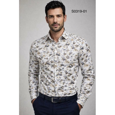 Ego Man pánská košile slim fit S0319-01 bílá