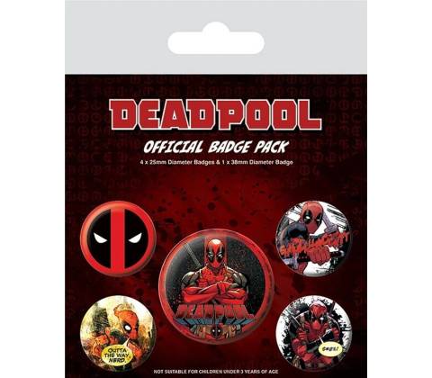 Odznaky set Deadpool