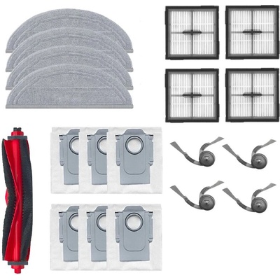 Комплект четки, филтри, мопове и торбички Mobilly за Roborock Q10 S5 S5+ VF VF+ V V+, 19 бр (Roborock Q10, 19 pcs)