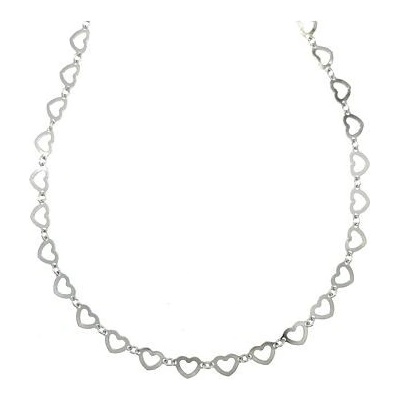 Infinity Silver Stříbrný srdíčkový náhrdelník AR1100848