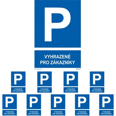 Walteco Vyhrazeno pro zákazníky 210x297mm, formát A4, plastová tabulka Množství: 10 ks , 20308BP2