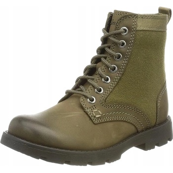 Clarks dětské kožené boty se zavazováním