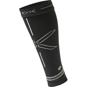 STOX Energy Socks Дамски чорапи за бягане STOX Energy Socks Women's Running Calf Sleeves Leg warmers - Black / Light Grey - размер 38-40 (EU) (207-2121-0112)