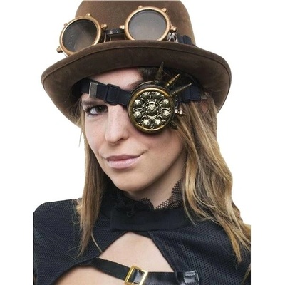 Funny Fashion Brýle steampunk monokl s ostny
